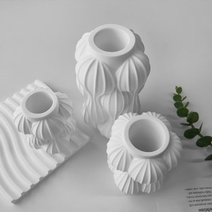 Vase Silicone Mould Dried Flower Arrangement Mould DIY Plaster Cement Vase Decorative Arrangement Silicone Moulds