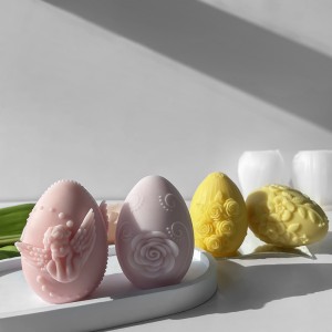 Egg colored eggs aroma candle silicone mold DIY Easter decorations handmade soap chocolate baking silicone molds