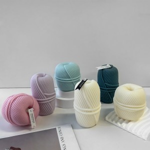 Woolen Pillar Silicone Mold Handmade Aromatherapy Pillar Lovely Ambiance Decorative Candle Molds