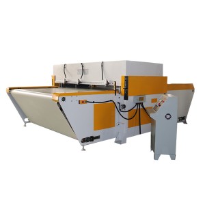 150T 6 column conveyor belt automatic feeding cutting press