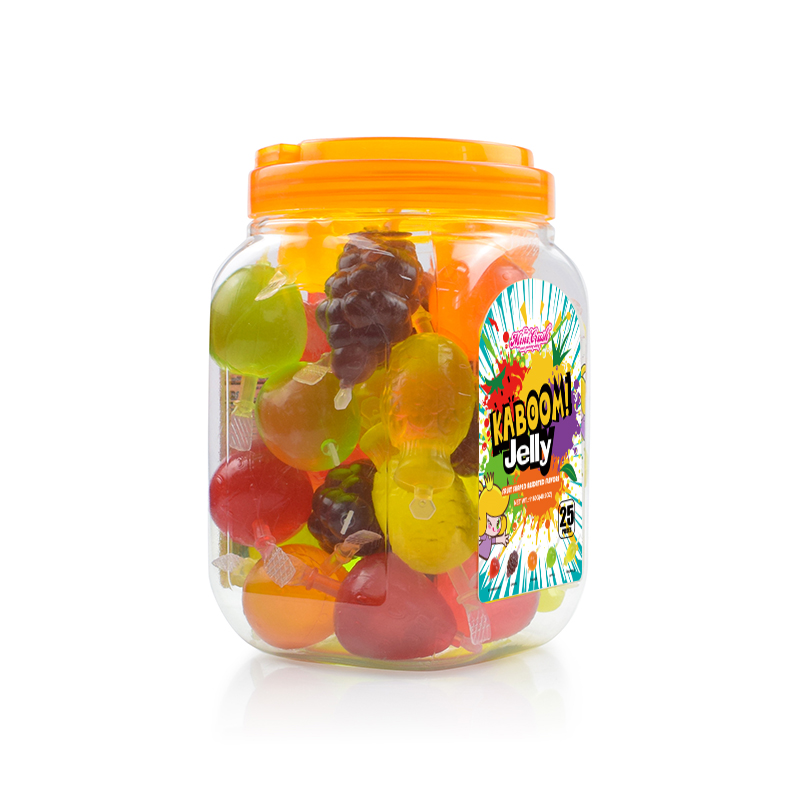 Halal fruit juice jelly candy fruit shaped tiktok jelly