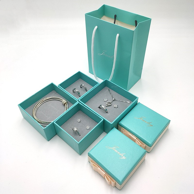 Popular Jewelry Bow Tie Gift Packaging Box With Bag Supplier