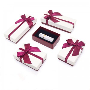 Wholesale Bow Tie Lipstick Packaging Gift Set Box Ka Feme ea Ribone