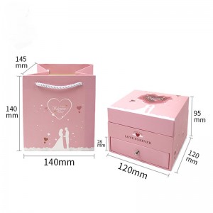 Hot Sale Jewelry Box Proposal Box na may drawer mula sa China