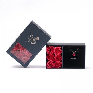 Pemasok Kotak Hadiah Kertas Bunga Sabun Perhiasan Penjualan Panas