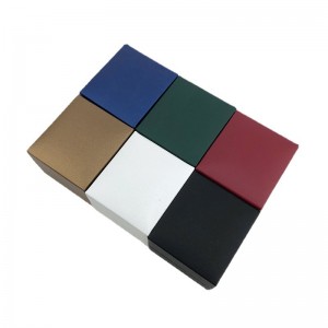Մեծածախ Պատվերով Colorful Leatherette Paper Jewelry Box Արտադրող