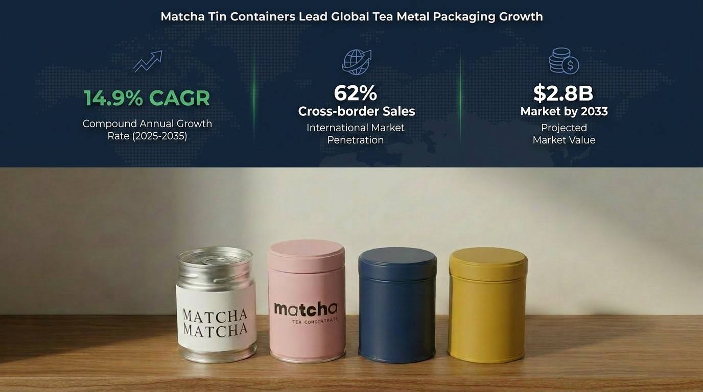 Global Tea Metal Can Market Hit $1.5B in 2025，with matcha tinplate cans leading growth across all subcategories