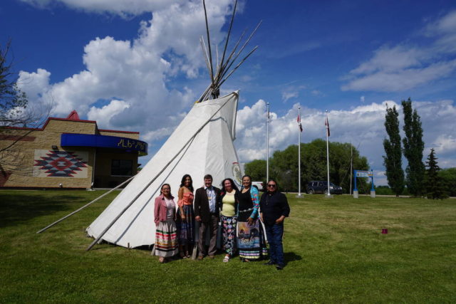 Cree teepee village presented for the first time at Ponoka Stampede