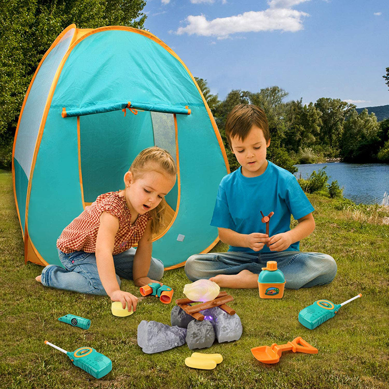 China Indoor Tent For Kids –  DIY Camping  Play Tent Kids Fabric Kitchen Game Toy Camping Set  – JFTTEC detail pictures