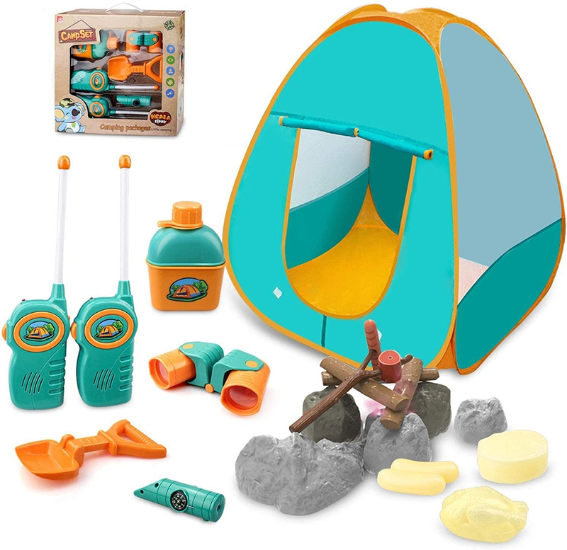 Diy Kids Tent Pricelist –  DIY Camping  Play Tent Kids Fabric Kitchen Game Toy Camping Set  – JFTTEC