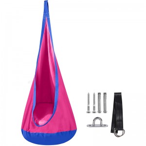 Wholesale Kids Play Tent Factory –  Cotton Hammock Kids Indoor Outdoor Hanging Pod Chair for Swing Seat  – JFTTEC