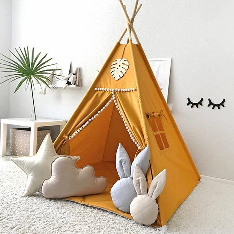 Wholesale Kids Play Tent Manufacturer –  Foldable Toy Playhouse Playing Time Children Private Tents Indoor Kids Teepee Tent  – JFTTEC