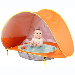 Outdoor Summer Kids 50+ UPF UV Protection Shelter Canopy Baby Pool Tent for Beach