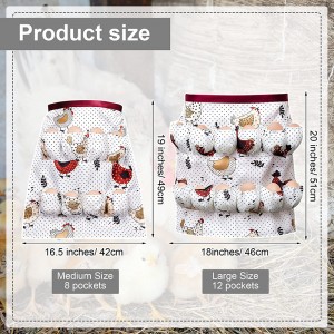 Custom kid Play Egg Holding Apron Deep Pocket Holder for Collecting Holding Storing Eggs Egg Collecting Apron