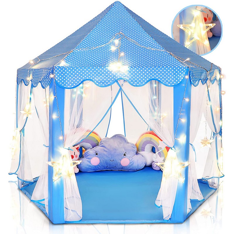 High Quality Star Lights Playhouse Princess Castle Fairy Play Tent for Kids Girls Featured Image