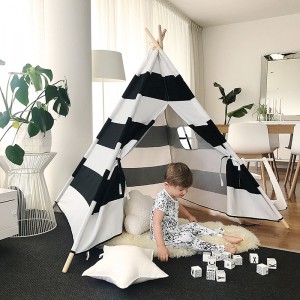 Factory Cheap Boys Playhouse Toy Tent Cute Indian Kids Teepee Tent Storage