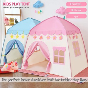 Fabric Children Playhouse Kids Play Tent Princess Castle Large Teepee Tent