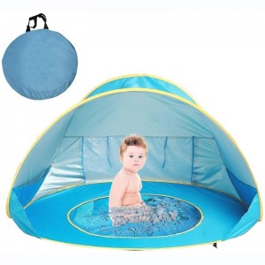 Outdoor Summer Kids 50+ UPF UV Protection Shelter Canopy Baby Pool Tent for Beach