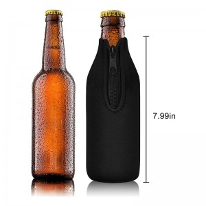 Custom Printed Beer Bottle Cooler Holder Cover Neoprene Beer Bottle Insulator Sleeves