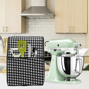 Custom Cotton Cloth Stand Mixer Cover with Pocket KitchenAid Waterproof Mixer Dustproof Cover