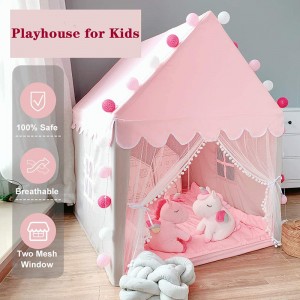 Indoor House Camping Child Tent Outdoor Canvas Kids Princess Castle Play Tent