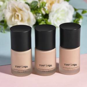 Wholesale Silky Liquid Foundation 8 colors Weightless 30ml with natural creamy texture and Moisturizing Formula