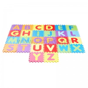 Children’s cartoon alphanumeric puzzle mat eva foam crawling mat