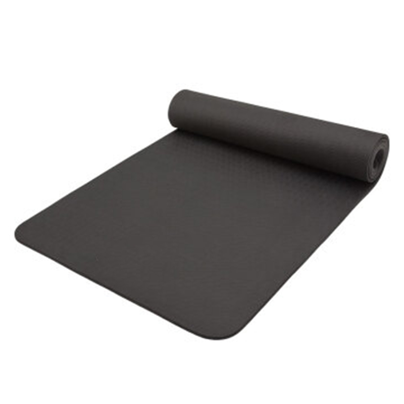 Gamma mat beginners non-slip thickening male and female home TPE fitness mat dormitory single student mat black Featured Image