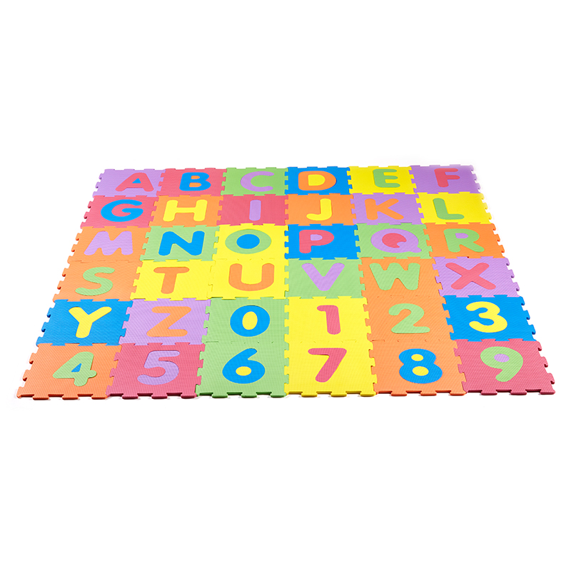 Alphabet & Numbers Rubber EVA Foam Puzzle Play Mat Floor. 36 Interlocking playmat Tiles (Tile:12X12 Inch/36 Sq.feet Coverage). Ideal for Crawling Baby, Infant, Classroom, Toddlers, Kids, Gym Workout Featured Image