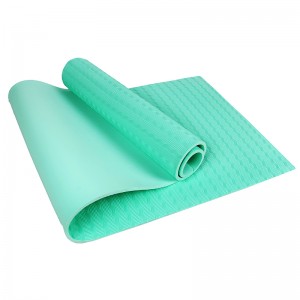 Yoga Mat, Exercise Mat ,Workout Mat with Carrying Strap for Women, Eco-Friendly TPE for Home, Pilates, Yoga, Gym, Fitness and Travel