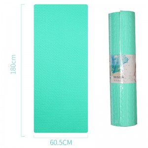 Yoga Mat, Exercise Mat ,Workout Mat with Carrying Strap for Women, Eco-Friendly TPE for Home, Pilates, Yoga, Gym, Fitness and Travel
