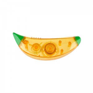 Zábavný a barevný zásobník na korekční pásky tvaru banánu – udělejte z korekcí opět zábavu