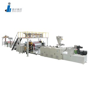 China supply Twin screw SPC calcium plastic floor making machinery