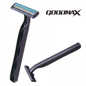 Fixed Competitive Price China Lady′ S Twin Blade Cheap Razor with All Plastic Handle