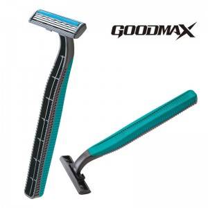 Economy long rubber handle disposable triple Blade men shaving razor SL-3018TL