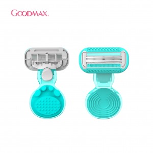 Small size lady’s razor in nice plastic box for easy carry 8102