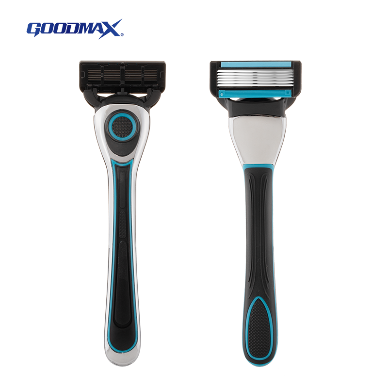 Reliable Supplier Razor Blade Women - Zinc Alloy Handle 4 blade men shaving barber face disposable razor model 8302 – Jiali