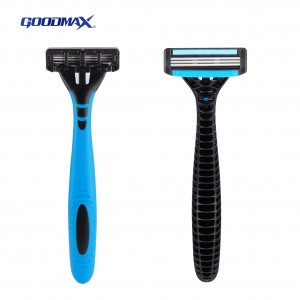 Triple Blade Open Back with soft habdle Disposabe Razor SL-8306