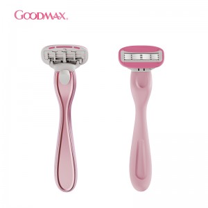 Metal handle Personal Care Stainless Steel Women system razor with five blades SL-8318