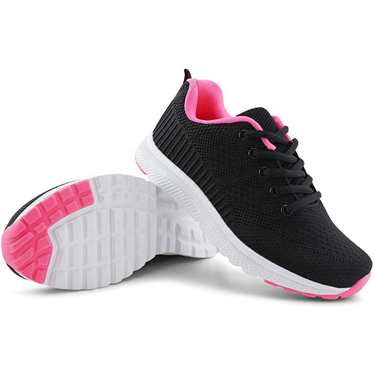 Cheap Lace Up Walking Lightweight Mesh Athletic Sneakers Womens Tennis Running Shoes