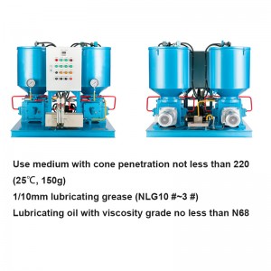 Double-row electric lubrication pump