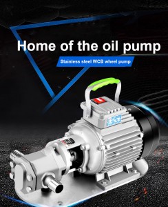 Portable WCB Stainless steels Electric 110V 220V Food grade lube oil transferoil gear pump high viscosity for lubricant honey