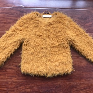 Delicate girl’s coat series of Ostrich eco-friendly fur