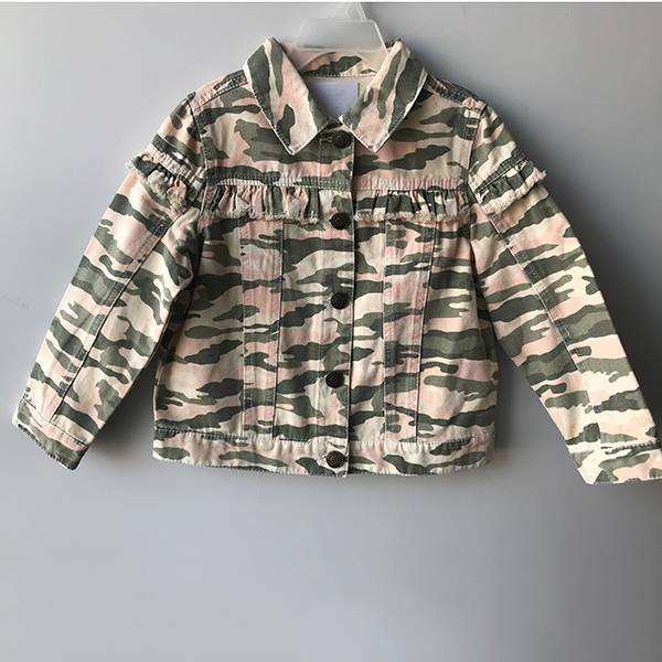 Online Exporter Big Boy T-Shirt - Camouflage denim jacket – JiaTian