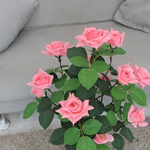 Wholesale artificial rose plant wedding decoration