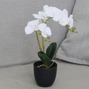 mini artificial orchid flower plants bonsai 40cm