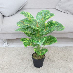 New arrival wholesale home decoration high simulation artificial bonsai mini tree taro plant