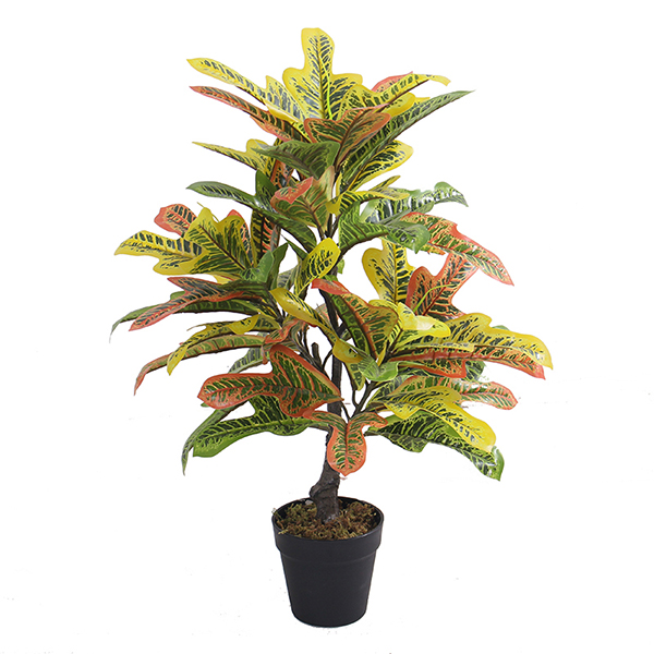 Best Price for Artificial Rose Tree - Artificial potted plants  bosai artificial codiaeum – JIAWEI