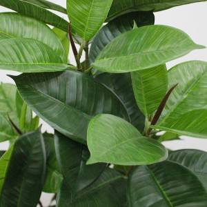 New style artificial rubber tree   real touch leaves for decor