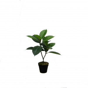 New style artificial rubber tree  small plants for table decor